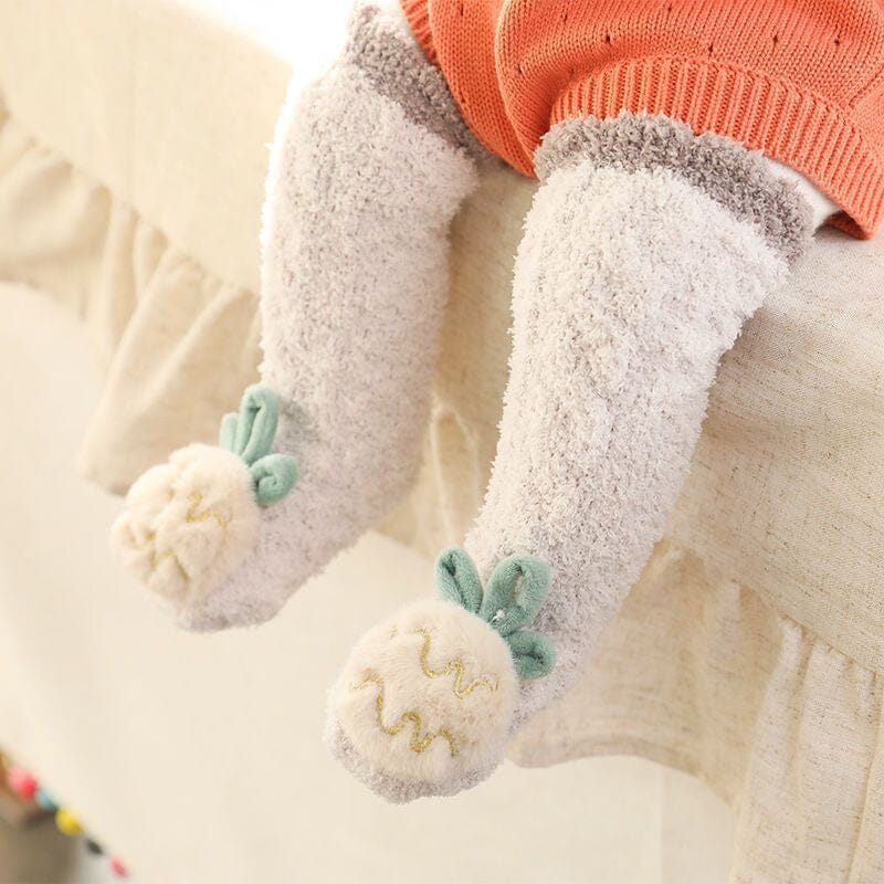 Baby Winter Fluffy Wollige pantoffelsokken