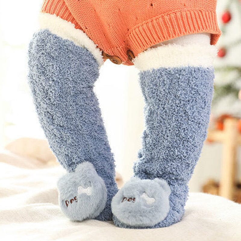 Baby Winter Fluffy Wollige pantoffelsokken