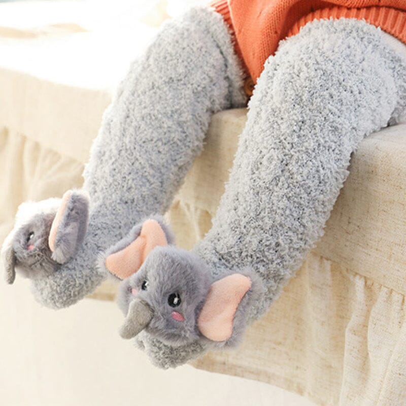 Baby Winter Fluffy Wollige pantoffelsokken