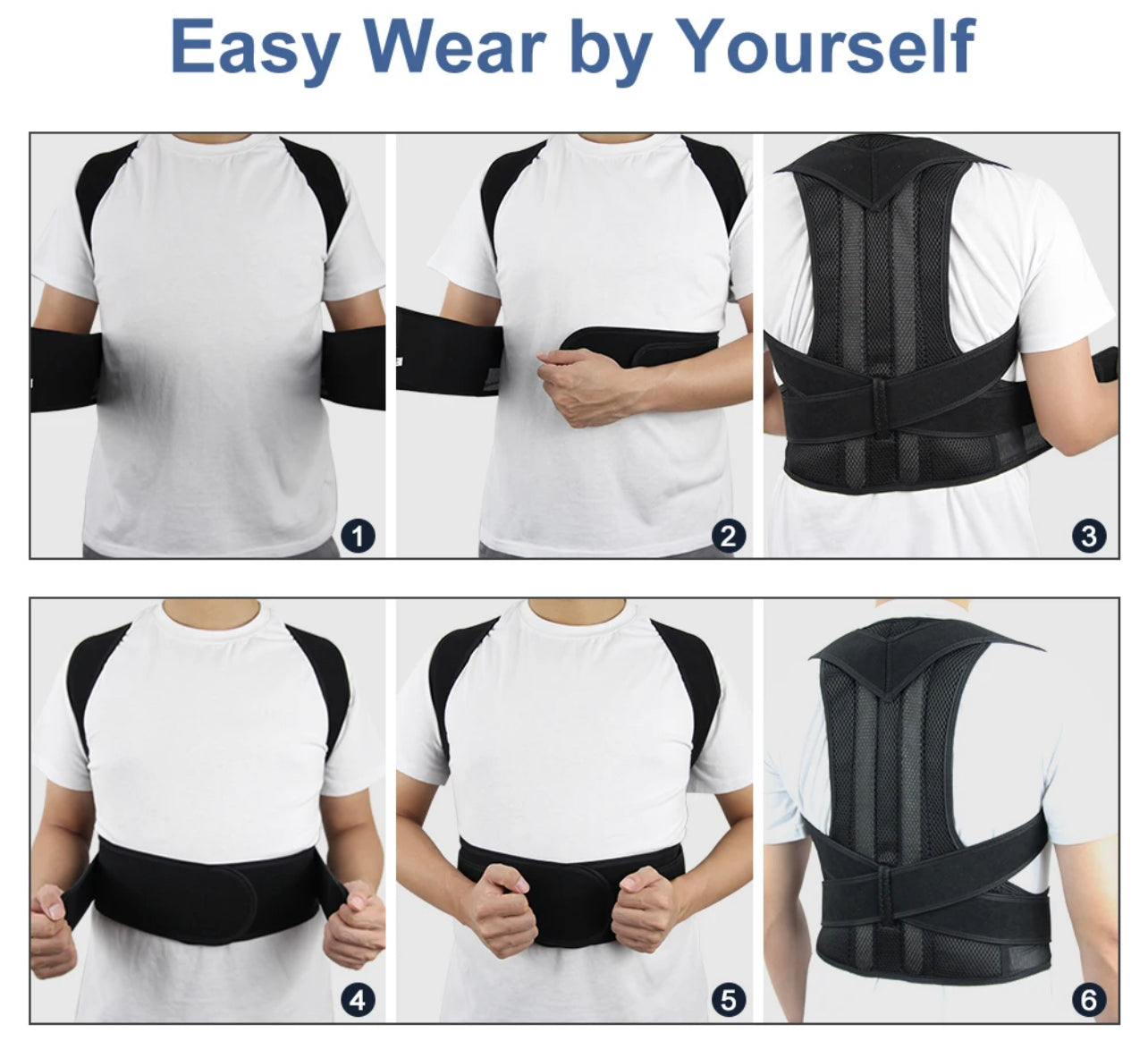 High-Quality Posture Correction Belt with Adjustable Features